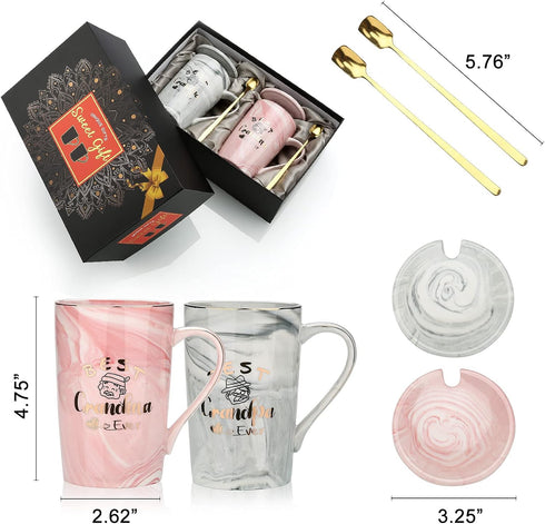 Best Ever Grandma Grandpa Mugs  Promoted Grandparent Gifts